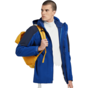 探拓（TECTOP）三合一户外服 男女情侣款滑雪服两件套 防风保暖登山服 拼色款-男宝石蓝 XL