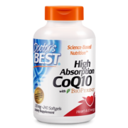 Doctor's Best多特倍斯 辅酶Q10备孕软胶囊 含黑胡椒素 200mg*240粒 辅酶素 健康心动力缓解疲劳 金达威DRB