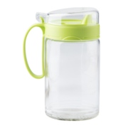茶花（CHAHUA） 厨易耐热玻璃油壶 家用防尘防漏酱油瓶醋瓶 厨房用品调味壶 多规格可选 1个装450ml绿
