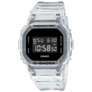 卡西欧casio手表G-SHOCK冰韧系列破冰行动透明灰防水运动男表 白透明DW-5600SKE-7