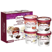 京东百亿补贴:哈根达斯（Haagen Dazs）香草/草莓/巧克力/曲奇100ml*4杯冰淇淋礼盒