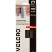 VELCRO 户外重型粘贴带,条纹,钛,6in x 4in (3pk)