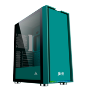 金河田（Golden field）魔术师 绿水鬼电脑机箱（ATX/MATX/ITX/钢化玻璃/藏线板/显卡竖装位/360冷排位）