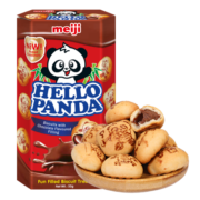 明治（Meiji）新加坡进口小熊饼干巧克力夹心饼干休闲食品下午茶小零食 50g
