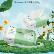 unifree 干湿两用一次性加厚棉柔洗脸巾 60抽*4包