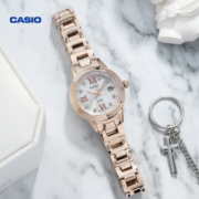 CASIO 卡西欧 SHEEN系列 27.5毫米太阳能腕表 SHE-4522CG-4A