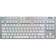 罗技（G）G913 TKL 无线蓝牙有线三模机械键盘 87键拉丝铝面板 RGB背光矮轴 无数字键盘 T轴（类茶轴）皓月白