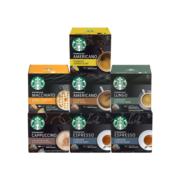 星巴克（Starbucks） 多趣酷思胶囊玛奇朵焦糖卡布奇诺美式冷萃冰咖啡意式浓缩香草 NDG随机口味3盒