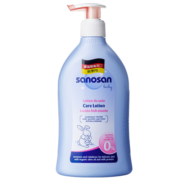 哈罗闪（sanosan）婴儿润肤乳400ml0-3岁儿童面霜身体乳宝宝润肤霜温和清爽保湿滋润