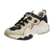 Skechers斯凯奇男子百搭休闲老爹鞋厚底缓震运动鞋237223 TPBK灰褐色/黑色 42.5