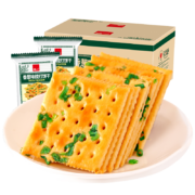 泓一  香葱苏打饼干咸味1000g 独立包装1kg整箱