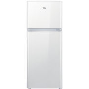 TCL 118升双门养鲜冰箱均匀制冷低音环保小型电冰箱LED照明迷你租房节能冰箱BCD-118KA9芭蕾白