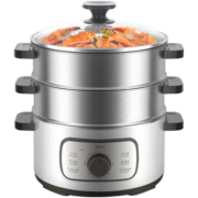 美的（Midea）多用途锅 电蒸锅 电火锅 家用多功能三层14.4L大容量 蒸煮一体电锅可定时ZG28W3-001W