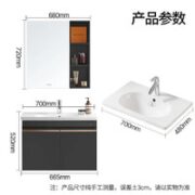 FAENZA 法恩莎 FPGD3615E-A 陶瓷一体镜柜组合浴室柜 70cm