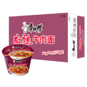限地区：康师傅方便面 整箱装 麻辣牛肉面 85g*12桶