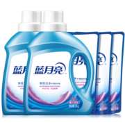 蓝月亮 深层洁净洗衣液套装:2kg瓶装*2+1kg补充装*3 薰衣草香 强效去污