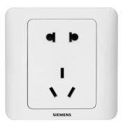 西门子（SIEMENS） 开关插座 墙壁插座大间距电源86型插座远景雅白 五孔插座