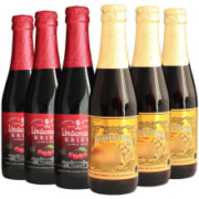 概率券：Lindemans 林德曼 樱桃/桃子啤酒 水果兰比克风味 250ml*6瓶