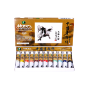 马利(Marie's)国画颜料盒装12色5ml 水墨画山水画初学者套装 学生美院专业美术绘画国画套装 1301