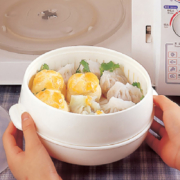 京喜特价APP: 茶花 微波炉蒸笼 圆形双层蒸笼