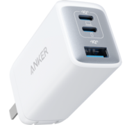 ANKER安克 氮化镓充电器GaN2 65W三口快充大功率小体积iPhone13/12/11/华为/小米手机笔记本充电头白