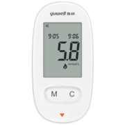 鱼跃(yuwell)血糖仪580 家用医用型 语音免调码低痛采血 糖尿病血糖测试仪（100片血糖试纸+100支采血针）
