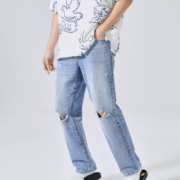 太平鸟 男式牛仔裤 BWHAC2E3054
