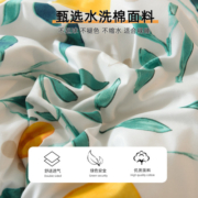 雅鹿加厚水洗棉磨毛四件套床单被罩套单人学生宿舍三件套床上用品