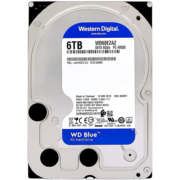 西部数据 台式机机械硬盘 WD Blue 西数蓝盘 6TB 5400转 256MB SATA (WD60EZAZ)