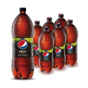 百事可乐 无糖 Pepsi 青柠味 碳酸饮料 汽水 大瓶 2L*6瓶 饮料整箱