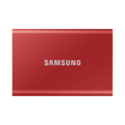 三星（SAMSUNG） T7移动固态硬盘 PSSD NVMe加密移动固态Type-c USB3.2 T7 火星红(无指纹) 2TB