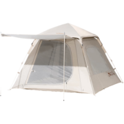 牧高笛（MOBIGARDEN）  帐篷 户外公园露营大空间儿童野餐防晒自动速开家庭帐篷零动145 帐篷（米白）