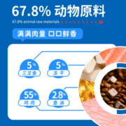 顽皮（Wanpy）全价双鲜猫粮 成幼猫干粮英短美短蓝猫鸡肉宠物双拼粮 添加冻干鸡肉+三文鱼1.5kg