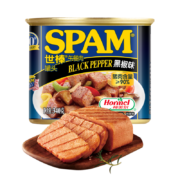 限地区：SPAM 世棒 午餐肉罐头 黑椒味 340g*5件