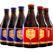 智美（Chimay）红帽/蓝帽 修道士精酿 啤酒 330ml*6瓶 比利时进口