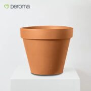 DEROMA 宽边圆锥形陶土花盆 21cm