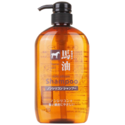 熊野油脂（HorseOil）无硅油马油洗发水 600ml/瓶 滋养修护 轻盈柔顺