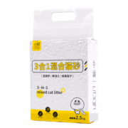 小囧 猫砂 豆腐膨润土混合猫砂三重祛味高效结团无尘猫咪用品 2.5kg
