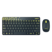 罗技（Logitech） MK240 Nano 无线键鼠套装 商务办公键鼠套装 带无线2.4G接收器 黑黄