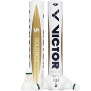 威克多（VICTOR） 胜利羽毛球稳定耐打精选鹅毛鸭毛球速随机 金黄5号 (1桶装)