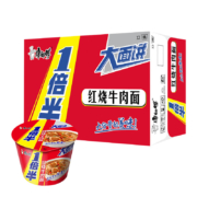 限地区：康师傅  一倍半红烧牛肉面 泡面桶装速食 110g*12桶