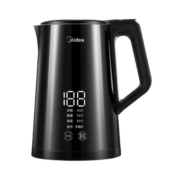 美的（Midea）电水壶304不锈钢智能控温双温度显示电热水壶MK-SH15Power508b
