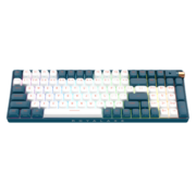 御斧 (Royal Axe) R100三模机械键盘 无线蓝牙 热插拔 游戏办公键盘 100配列PBT球帽 TTC二代金粉轴 鲸落深海