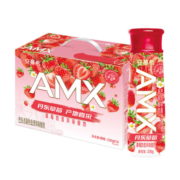伊利 安慕希AMX丹东草莓奶昔风味酸奶230g*10瓶/箱 礼盒装