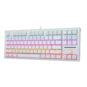 微星（MSI）GK50Z MINI 机械键盘 青轴 RGB光效 有线 游戏电竞办公键盘 87键 吃鸡键盘 白色