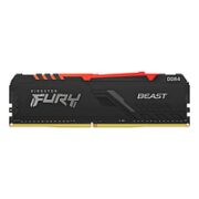 Kingston 金士顿 Fury系列 DDR4 3200MHz 台式机内存 灯条 黑色 RGB 16GB
