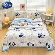 Disney 迪士尼 米奇蓝 A类水洗针织棉夏凉被  120*150cm