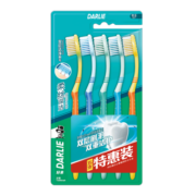 DARLIE好来(原黑人)柔丝深洁牙刷5支 呵护牙龈 成人牙刷 新旧款随机