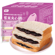 京东百亿补贴：bi bi zan 比比赞 紫米夹心吐司1000g