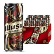 乌苏啤酒（wusu）楼兰秘酿330ml*24罐  红乌苏啤酒 6.8°高度烈性啤酒 整箱